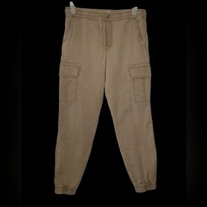 SONOMA Goods For Life Men's Cotton Cargo Joggers, Mens Pants, M, Tan, VGUC